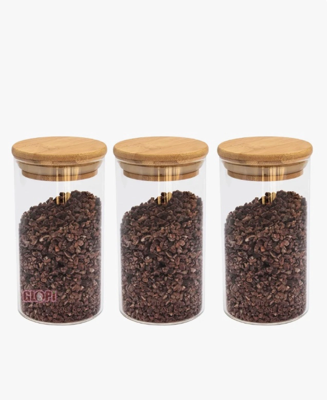 PACK DE 3 FRASCOS DE 500ML CON TAPA - 1