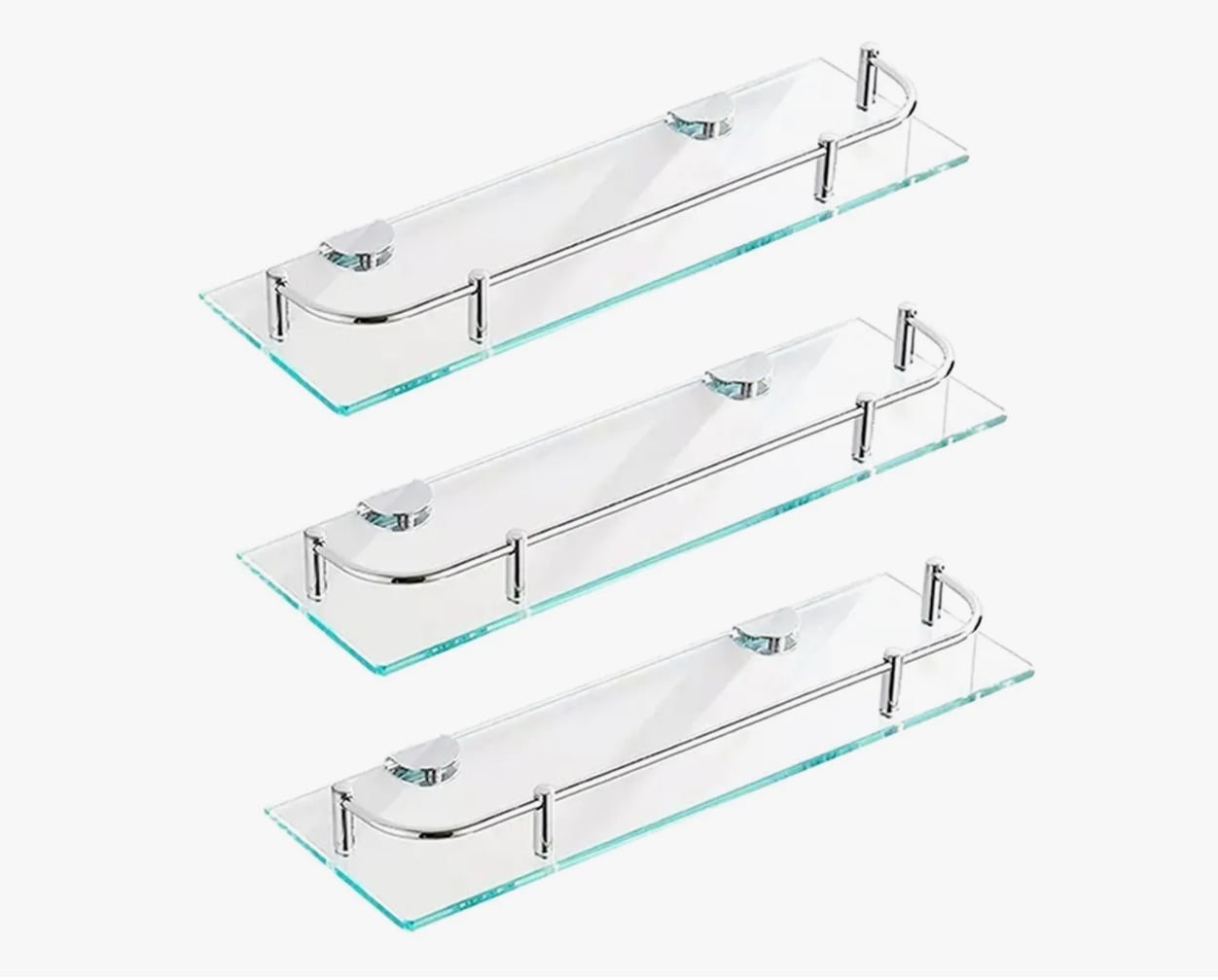 REPISAS ESQUINERAS VIDRIO BAÑO 3PISOS - 1