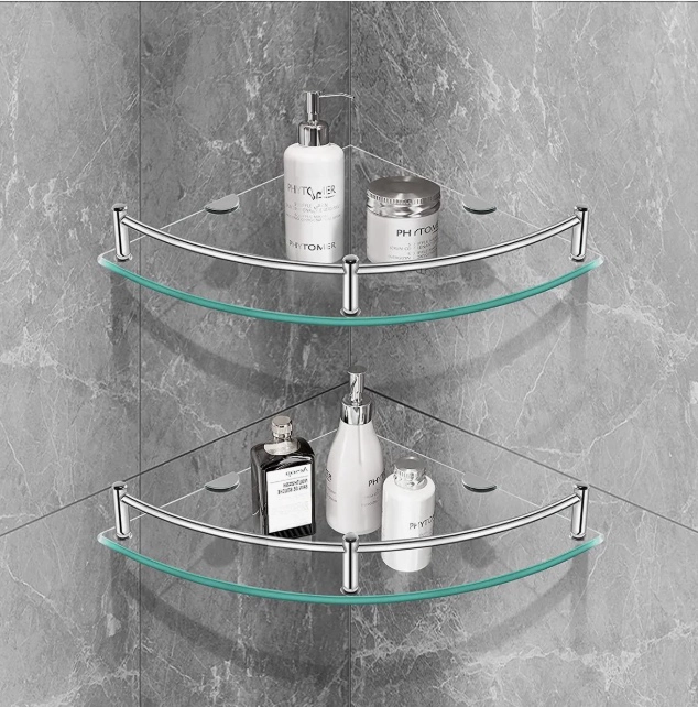 REPISAS ESQUINERAS DE VIDRIO 2 PISOS - 8