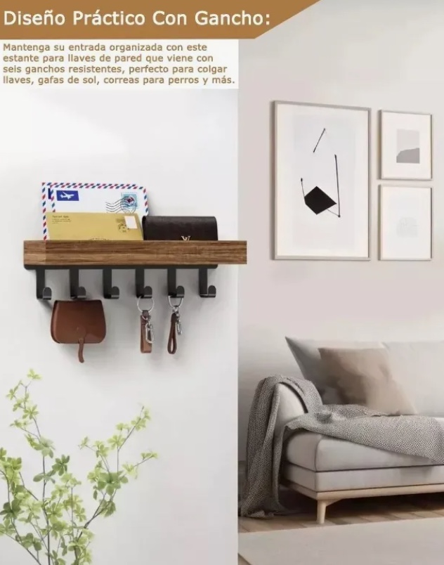 PORTALLAVES DE PARED MODERNO - 3