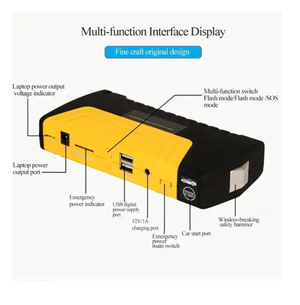 PARTIDOR DE AUTO BATERIA POWERBANK - 3