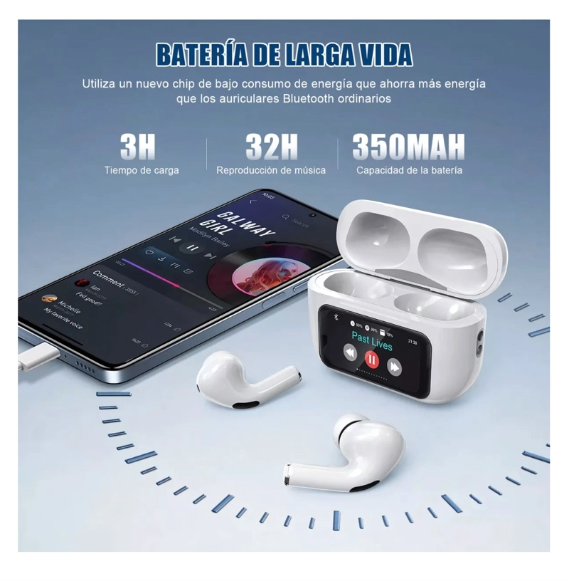 AURICULAR PANTALLA BLUETOOTH INALAMBRICO - 3