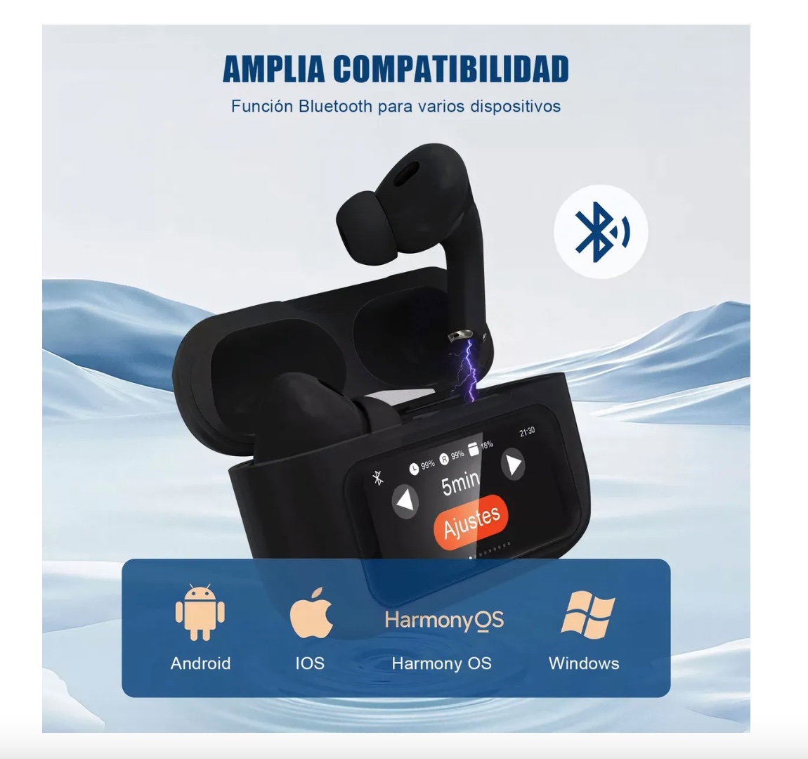 AURICULAR PANTALLA BLUETOOTH INALAMBRICO - 3