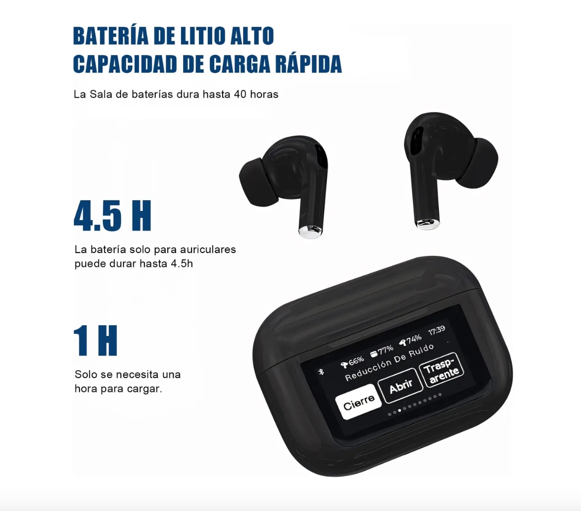 AURICULAR PANTALLA BLUETOOTH INALAMBRICO - 5