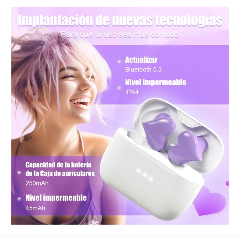 AURICULARES IN-EAR INALAMBRICO BLUETOOTH - 6