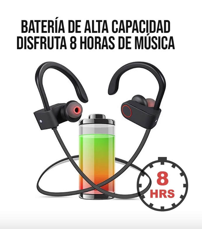 AUDIFONOS DEPORTIVOS INALAMBRICOS BLUETOOTH - 4
