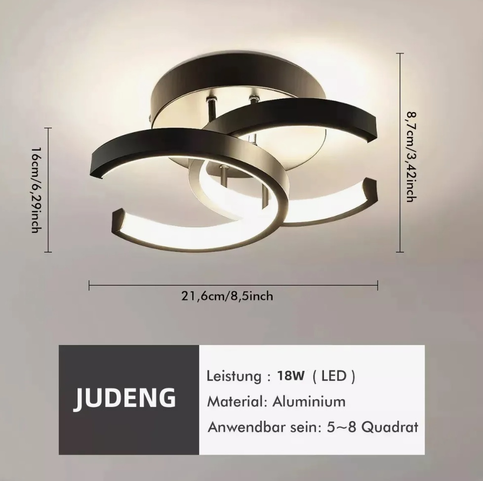 LAMPARA DE TECHO DECORATIVAS LED - 4