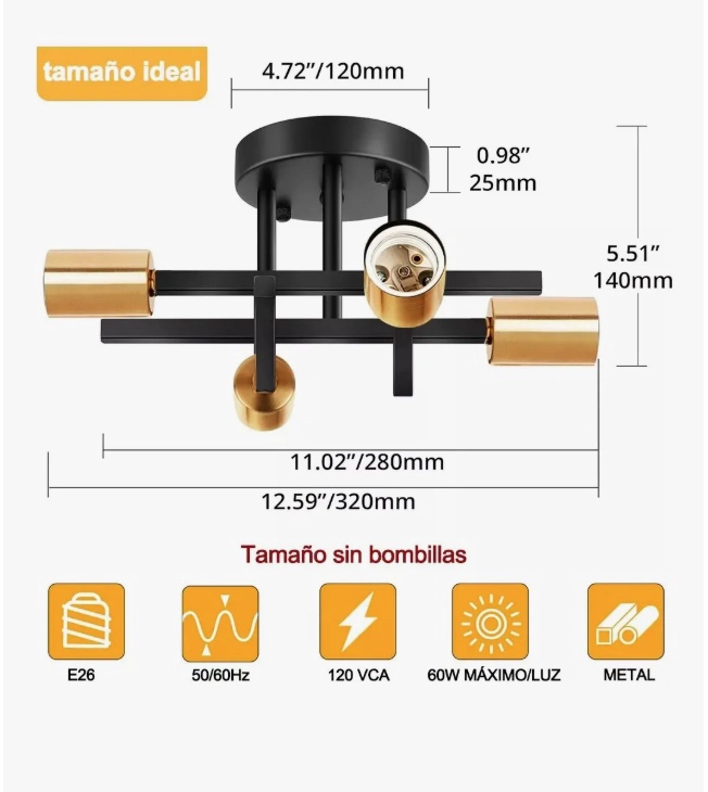LAMPARA DE TECHO - 4