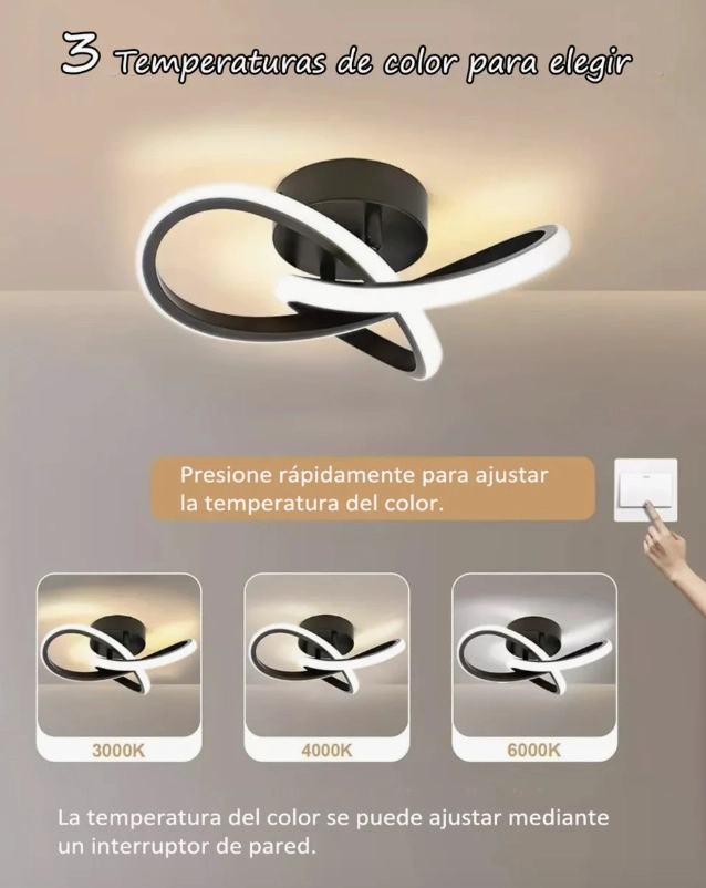 LAMPARA DE TECHO MODERNA LED - 4