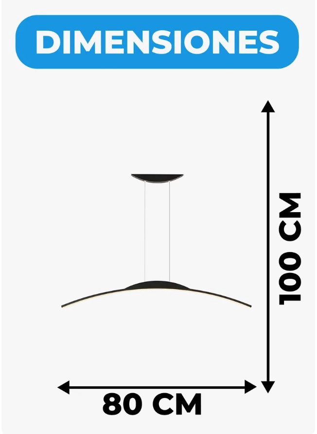 LAMPARA COLGANTE LED 3 TONOS - 6