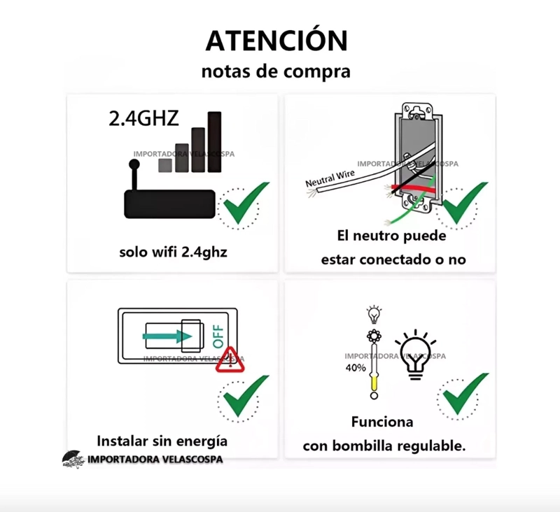 INTERRUPTOR INTELIGENTE WIFI SIN CABLE 1 CANAL - 3