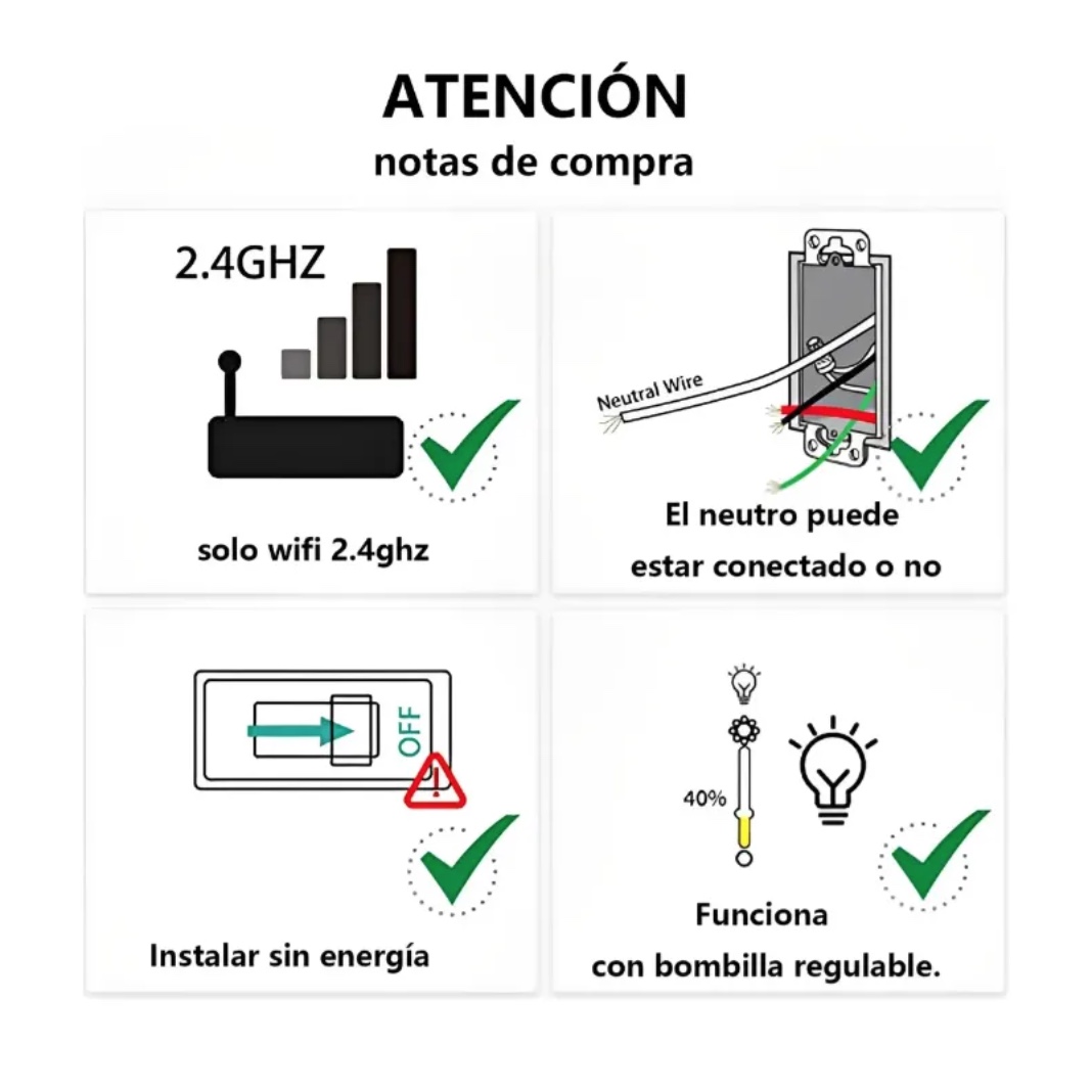 INTERRUPTOR INTELIGENTE WIFI ALEXA 1 CANAL - 2