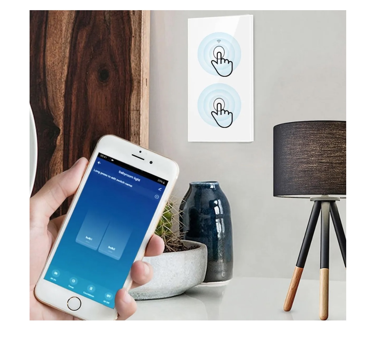 INTERRUPTOR INTELIGENTE WIFI ALEXA 1 CANAL - 3