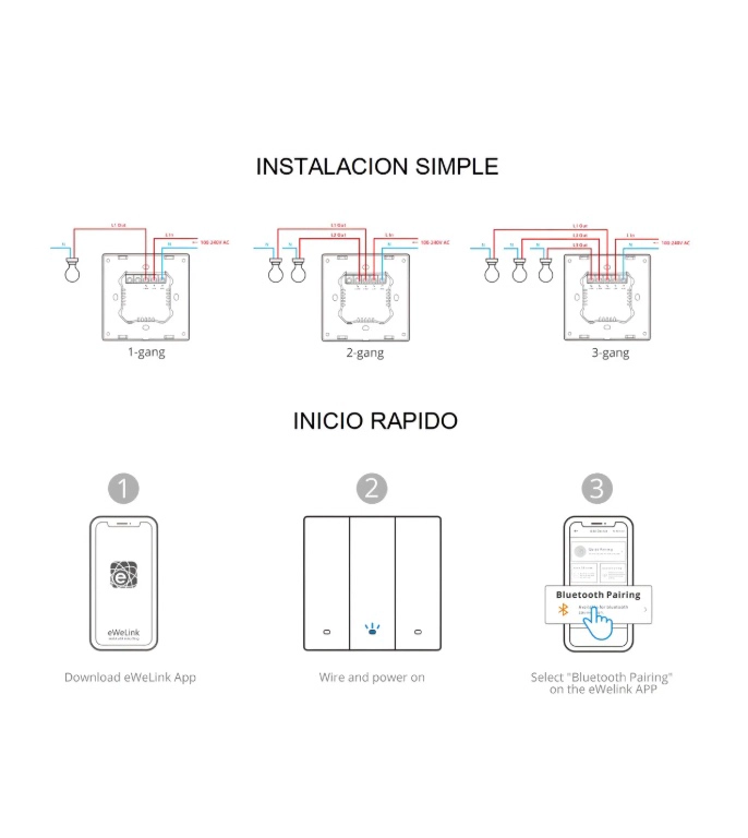 INTERRUPTOR WIFI DE PARED - 2