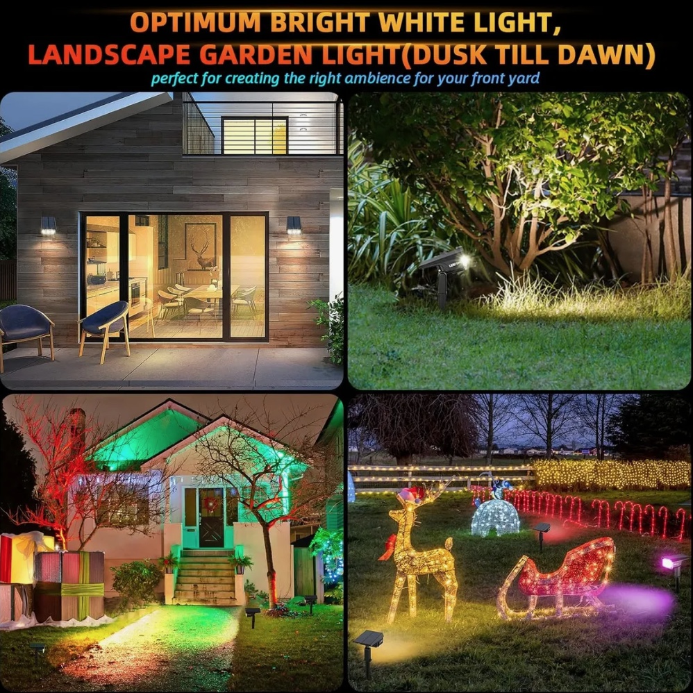 FOCO ESTACA LED SOLAR JARDIN - 4