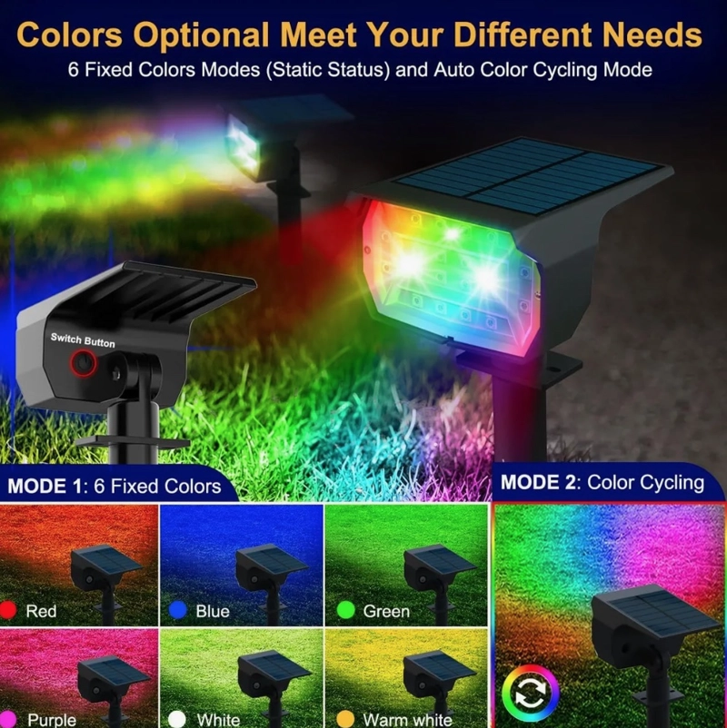 FOCO ESTACA LED SOLAR JARDIN - 5