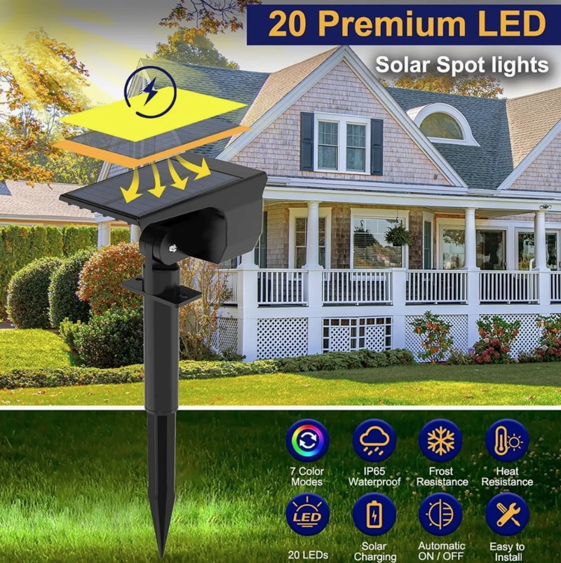 FOCO ESTACA LED SOLAR JARDIN - 7