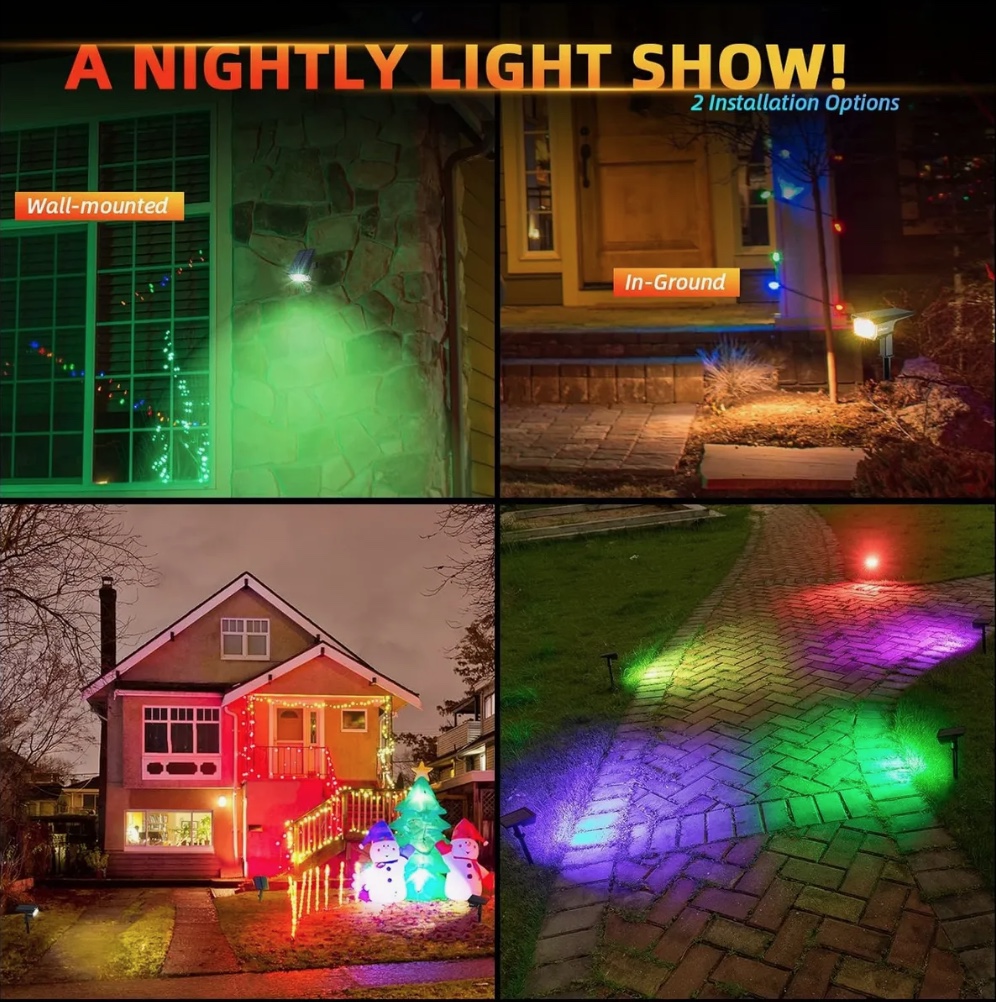 FOCO ESTACA LED SOLAR JARDIN - 8