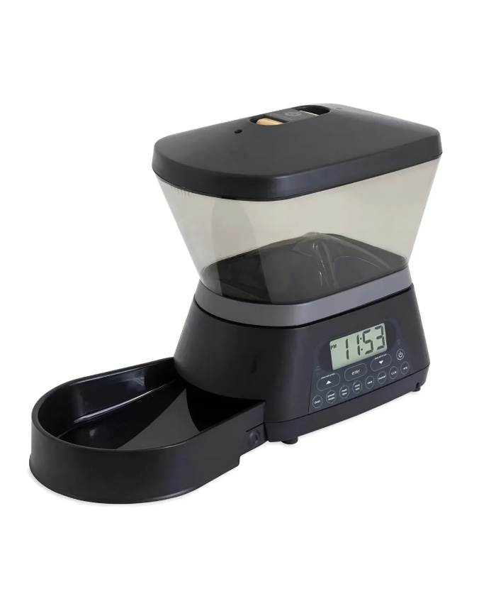 DISPENSADOR AUTOMATICO COMIDA MASCOTAS 6 LTS. - 1