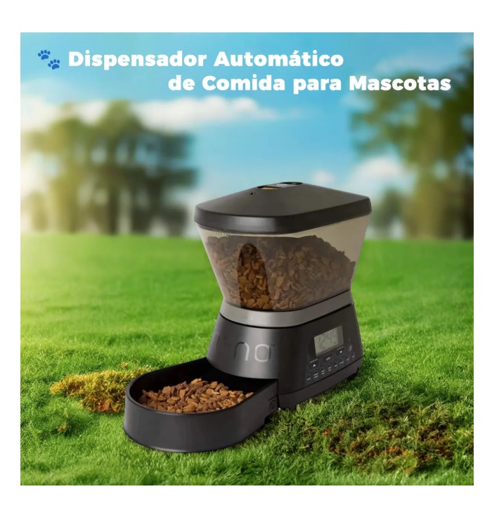 DISPENSADOR AUTOMATICO COMIDA MASCOTAS 6 LTS. - 3