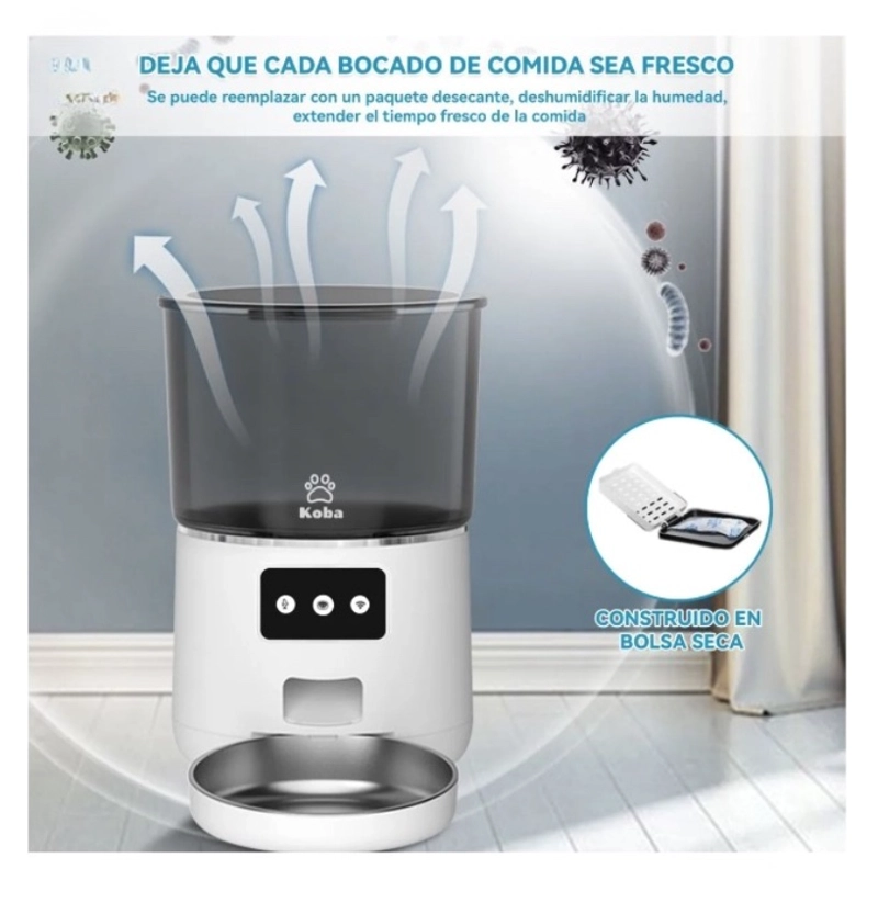 DISPENSADOR ALIMENTADOR AUTOMATICO PERRO GATO - 4
