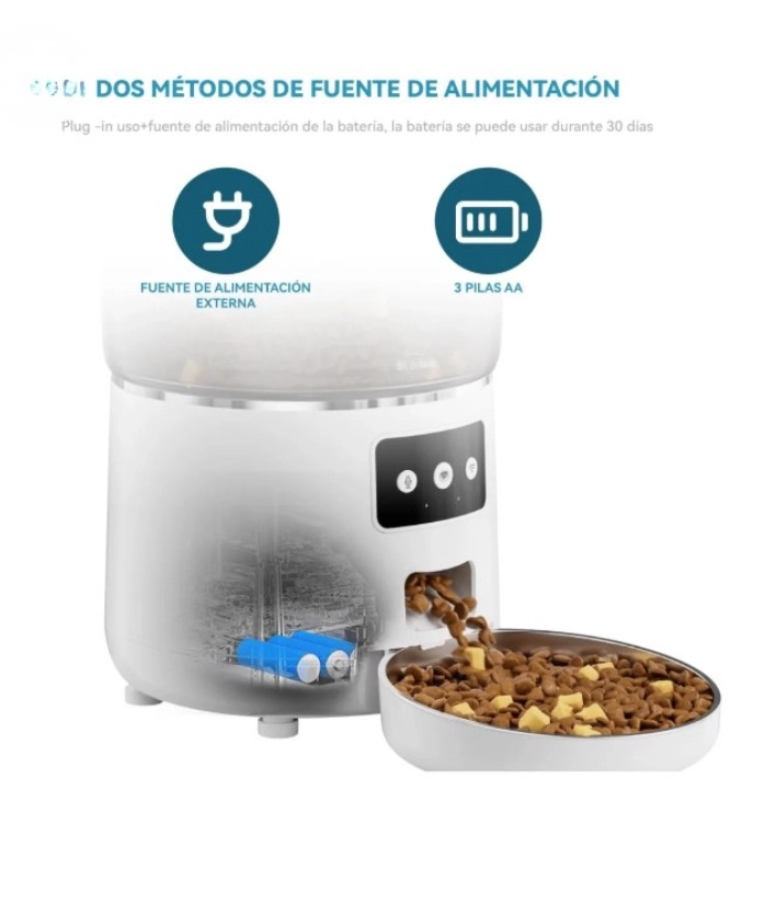 DISPENSADOR ALIMENTADOR AUTOMATICO PERRO GATO - 6