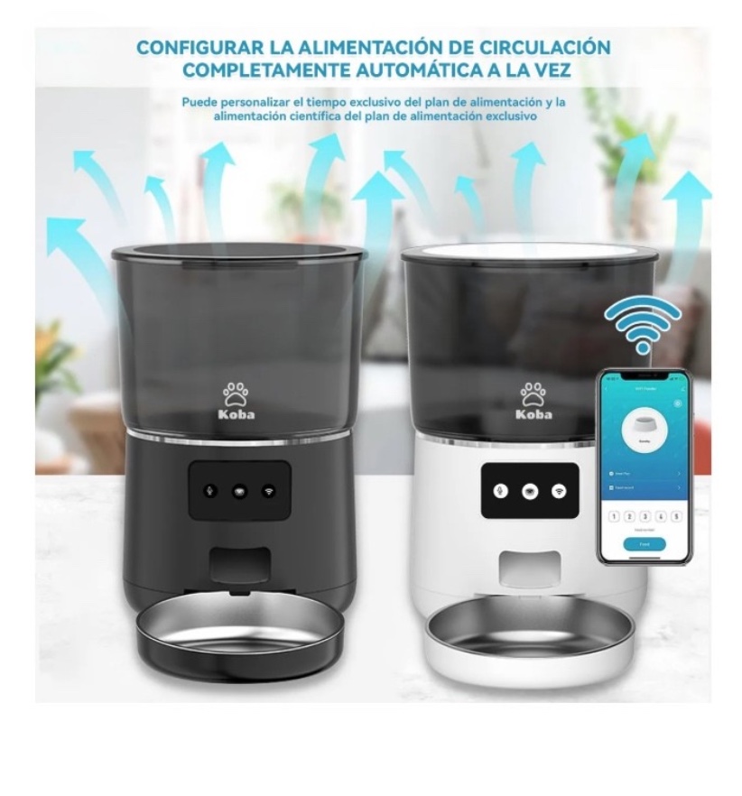 DISPENSADOR ALIMENTADOR AUTOMATICO PERRO GATO - 7