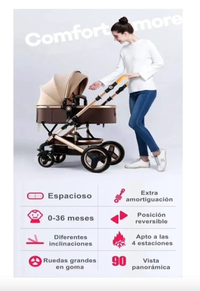 COCHE CUNA MOISE S CON ACCESORIOS - 7