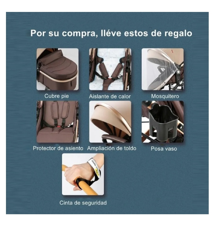COCHE CUNA MOISE S CON ACCESORIOS - 8