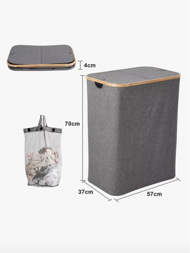 CESTO DE ROPA PLEGABLE 150L - 2