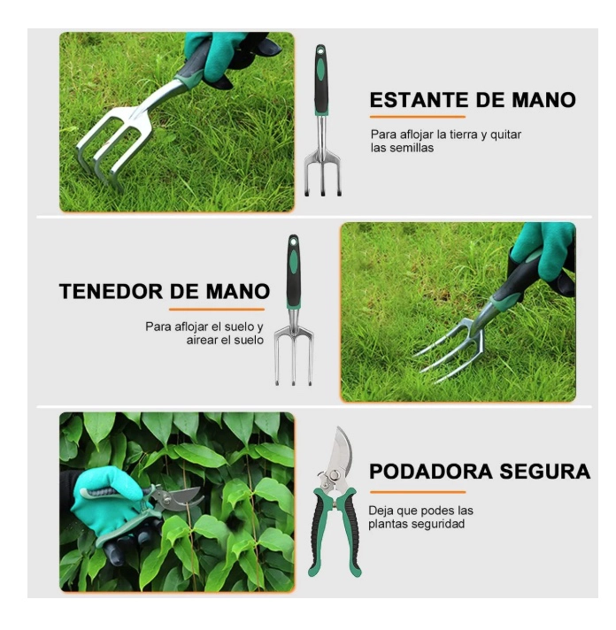 SET 11 JARDINERIA PRO HERRAMIENTAS - 4
