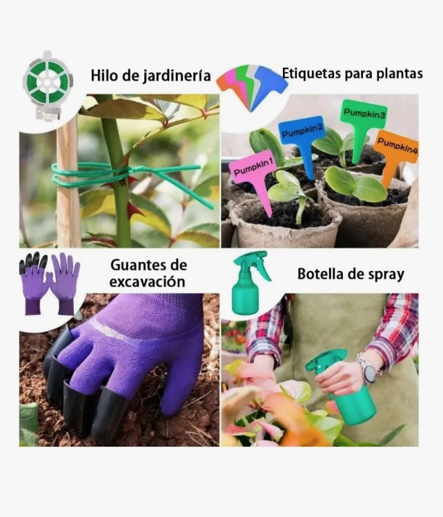 KIT DE JARDINERIA HERRAMIENTAS - 6
