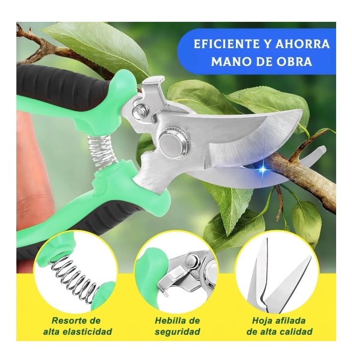 7 KIT TIJERAS PODA JARDIN - 4
