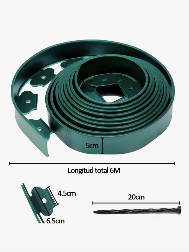 SET LIMITADOR BORDE PLASTICO JARDIN - 2