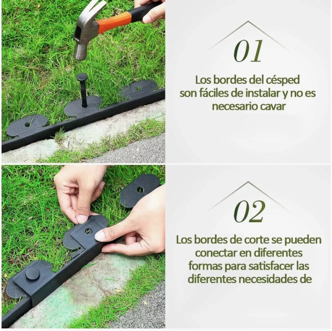 SET LIMITADOR BORDE PLASTICO JARDIN - 5