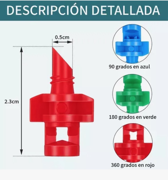 150X ASPERSOR MICRO JET 90° 180° 360° +ABRIDOR DE AGUJEROS - 2