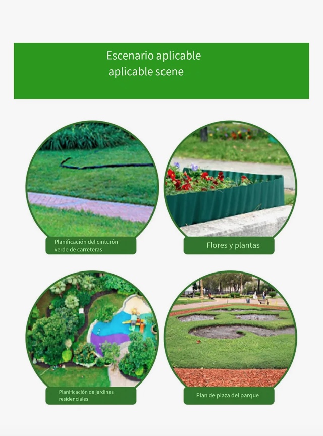 9M VALLA DE PLASTICO PARA JARDIN - 2