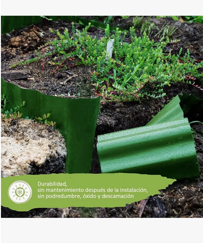 9M VALLA DE PLASTICO PARA JARDIN - 5