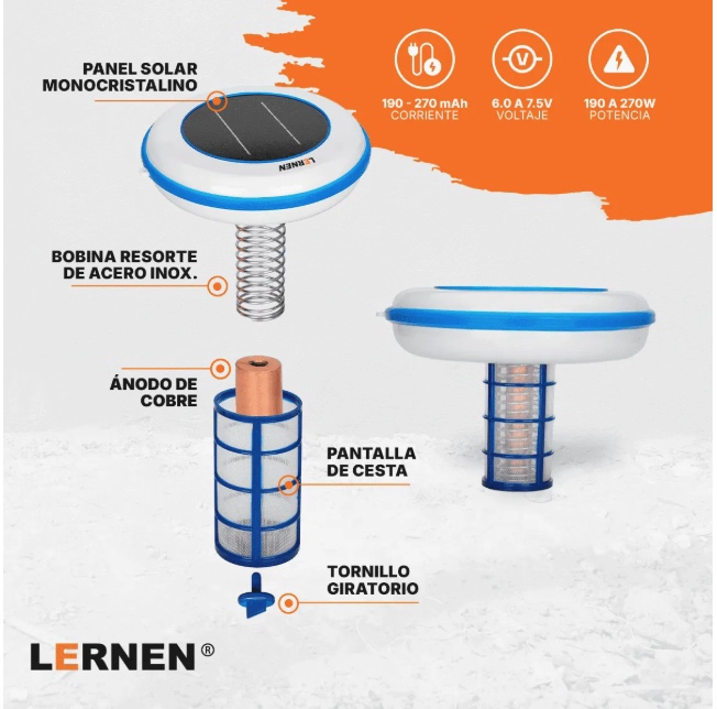 IONIZADOR SOLAR PARA PISCINA - 2