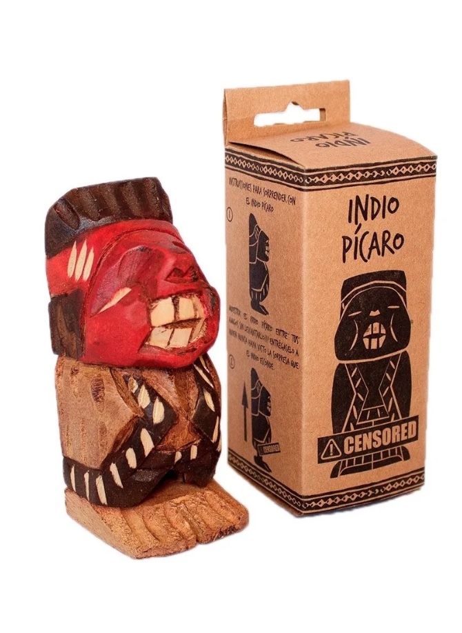 INDIO PICARO DE MADERA - 1