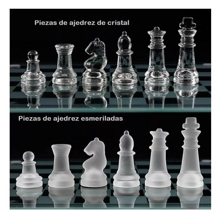 JUEGO DE AJEDREZ DE VIDRIO - 5