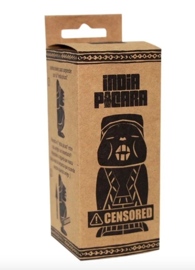 INDIA PICARA DE MADERA CON CAJA - 4