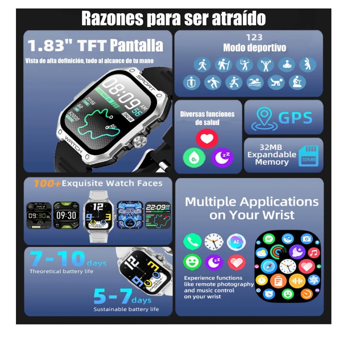 RELOJ INTELIGENTE SMARTWATCH - 3