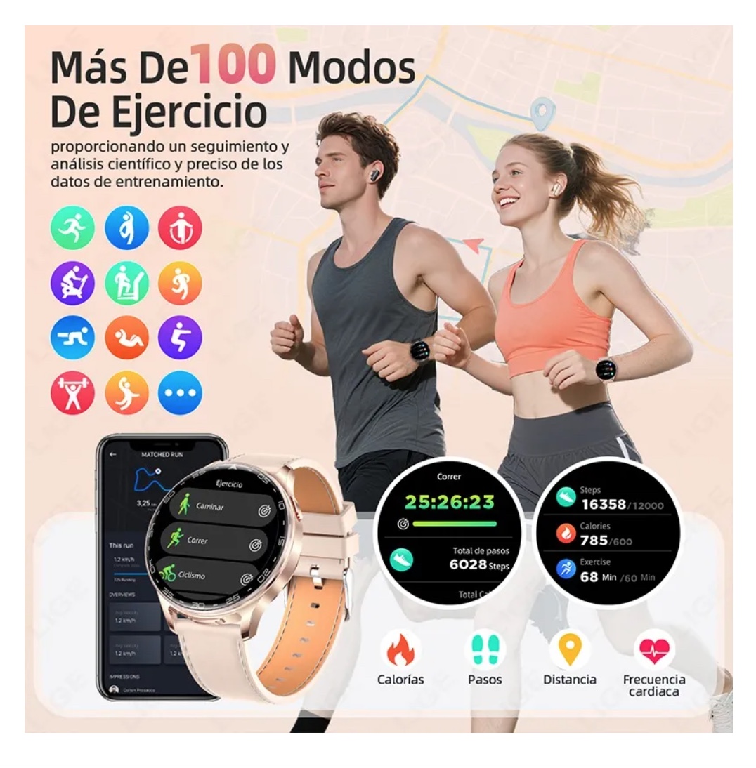 SMARTWATCH RELOJ INTELIGENTE DEPORTIVO - 5