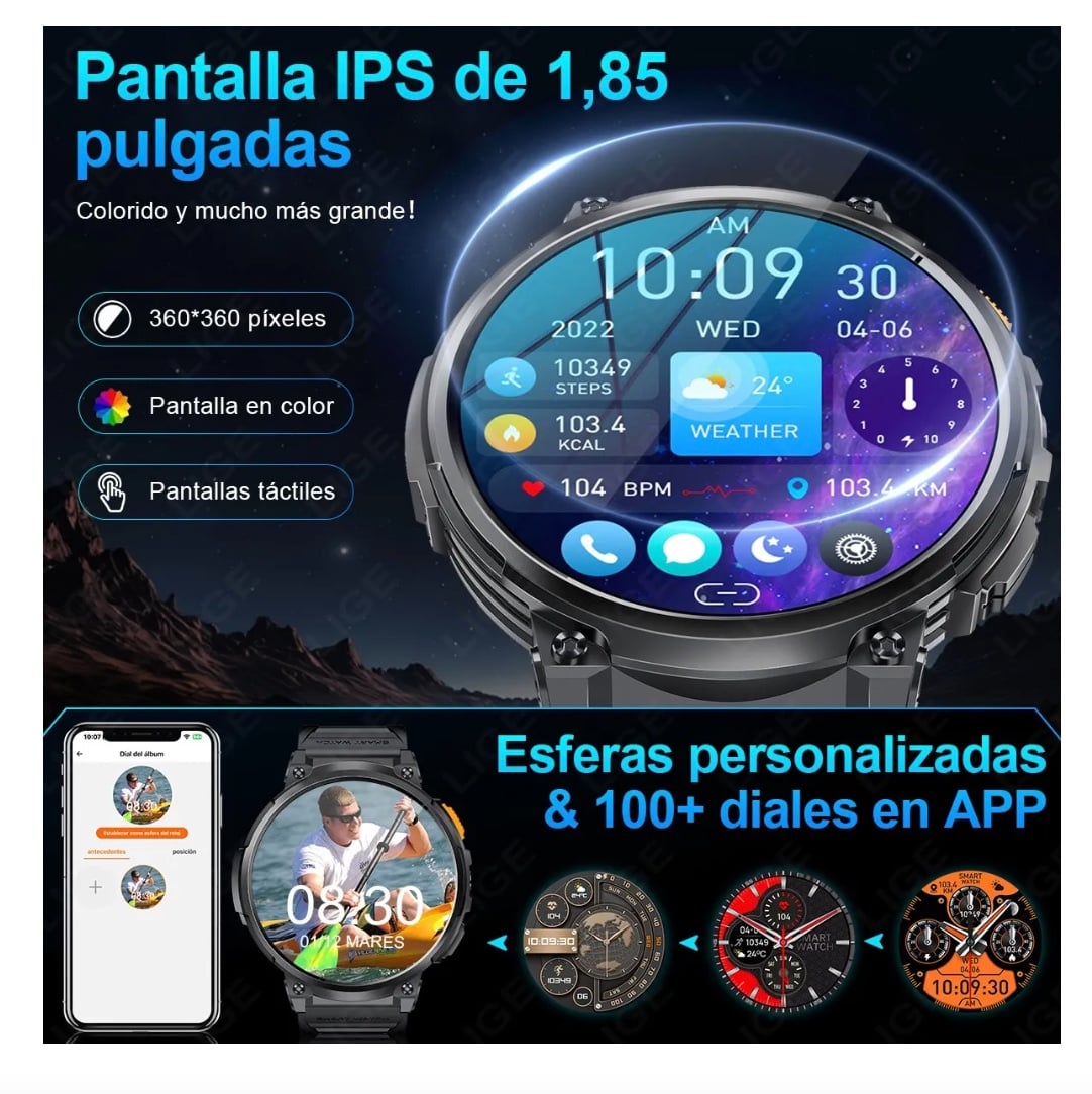 SMARTWATCH RELOJ INTELIGENTE UNISEX - 6