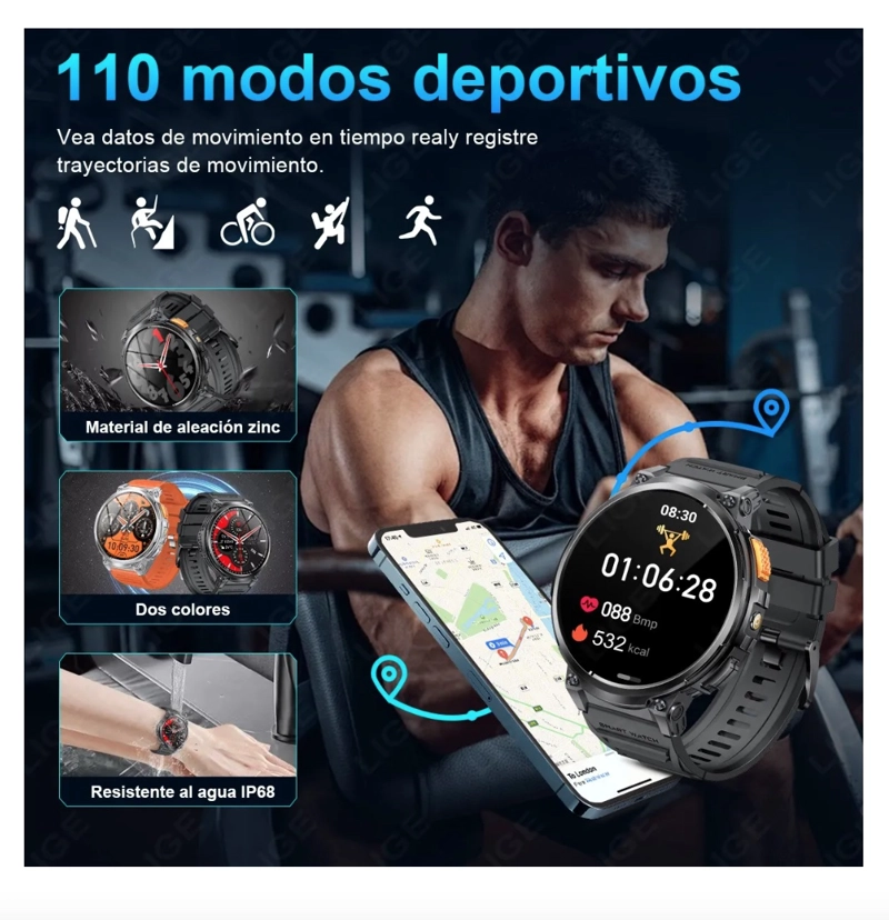 SMARTWATCH RELOJ INTELIGENTE UNISEX - 7