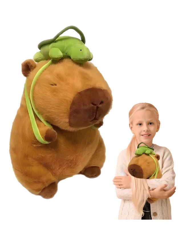 PELUCHE DE CAPIBARA Y MOCHILAS - 4