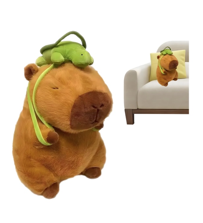 PELUCHE DE CAPIBARA Y MOCHILAS - 5