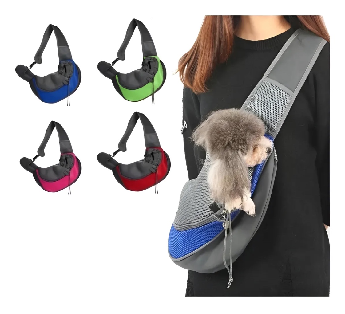 BOLSO TRANSPORTE PERRO AZUL - 1