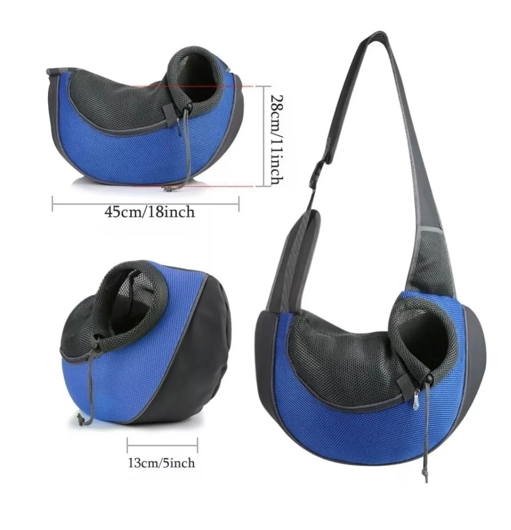 BOLSO TRANSPORTE PERRO AZUL - 2